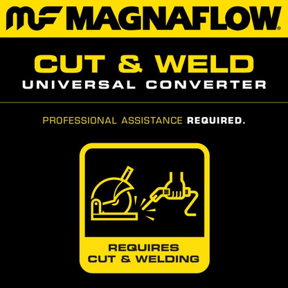 MagnaFlow Univ 2.25in Cat Converter | Multiple Vehicles 2002-2022 (51655)