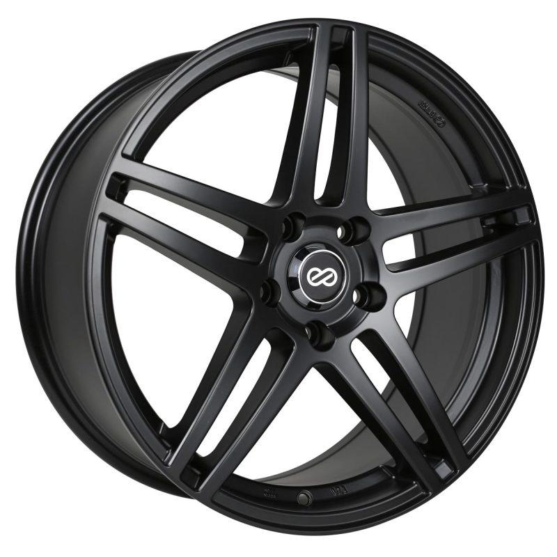 (set of 4) Enkei RSF5 Matte Black | 16x7" +45mm | 5x100mm Wheels