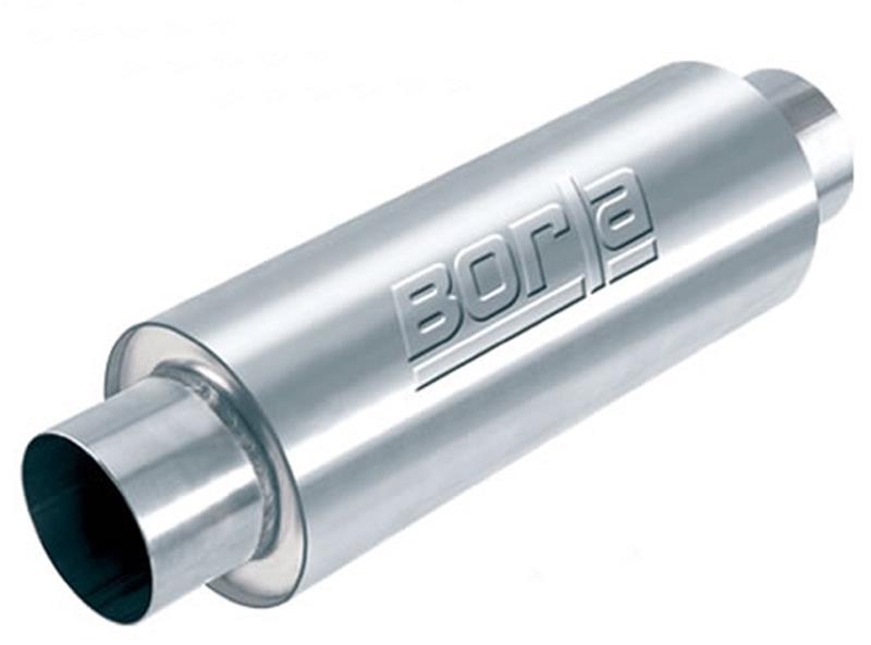 Borla XR-1 3in Ctr-Ctr Round 16x6.25in Racing Muffler | Rotary Engine (400373)