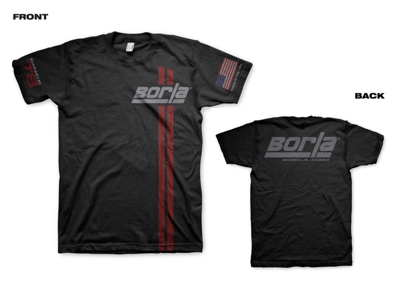 Borla Since 78 Stripe T-Shirt Small | N/A (21541)