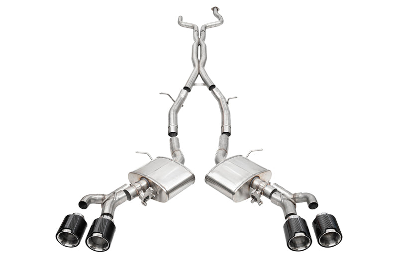 CORSA Xtreme Valved / 3.0 in Cat-Back 4.5 in CF Tips | Cadillac CT4-V Blackwing (21317CF)