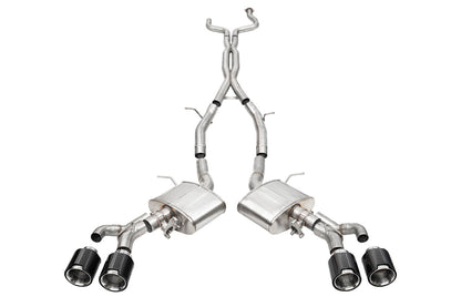 CORSA Xtreme Valved / 3.0 in Cat-Back 4.5 in CF Tips | Cadillac CT4-V Blackwing (21317CF)