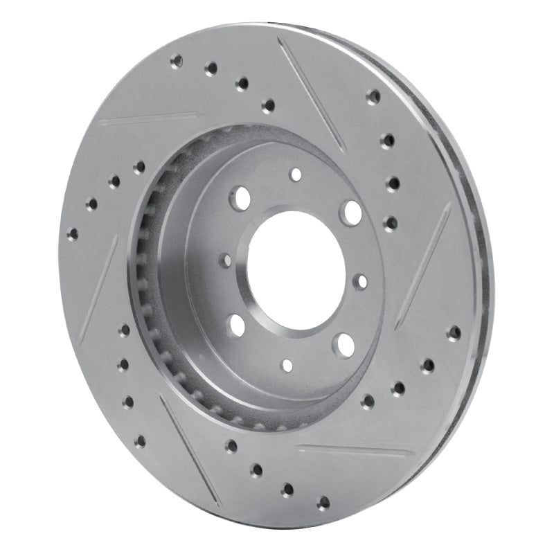 R1 90-17 Acura EL F&R Drilled & Slotted Silver Brake Rotor (631-59016L)
