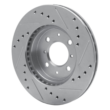 R1 90-17 Acura EL F&R Drilled & Slotted Silver Brake Rotor (631-59016L)
