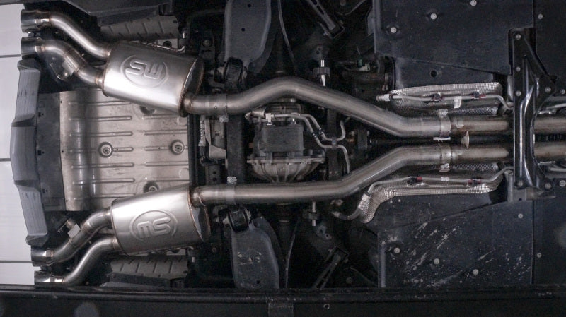 Stainless Works Catback System Resonated X-Pipe Dual-Mode Mufflers | Cadillac CTS-V Sedan (16-18) (CTSV16CB)