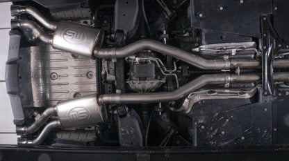 Stainless Works Catback System Resonated X-Pipe Dual-Mode Mufflers | Cadillac CTS-V Sedan (16-18) (CTSV16CB)