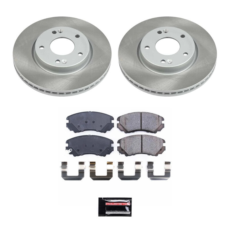 PowerStop 05-10 Kia Sportage Front Semi-Coated Rotor Kit (SC165)