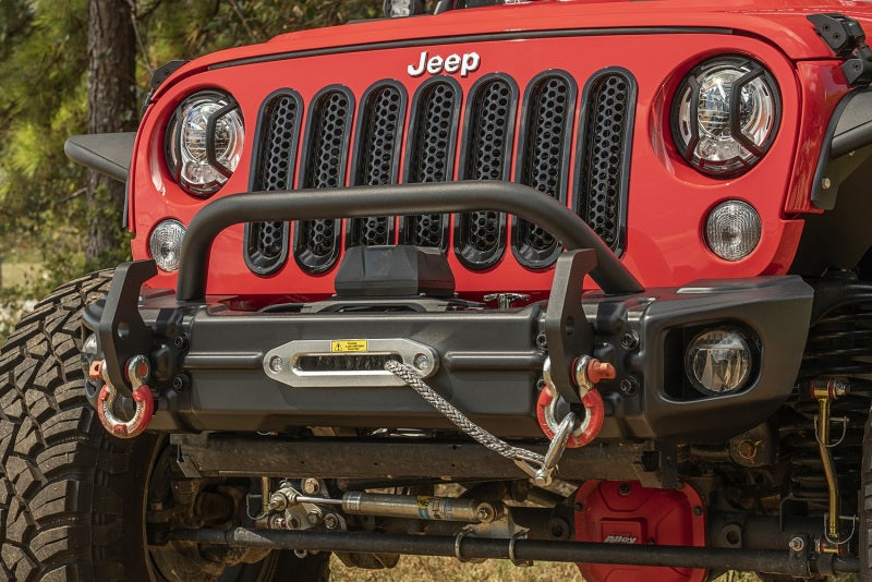 Rugged Ridge 11549.13 Arcus Front Bumper w/ Winch Tray for 2007-18 Jeep JK