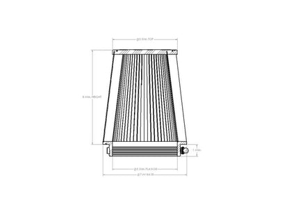 aFe Magnum FORCE Intake Replacement Air Filter w/ D2 Media 5-1/2in F x7in B x5-1/2in T x8in H