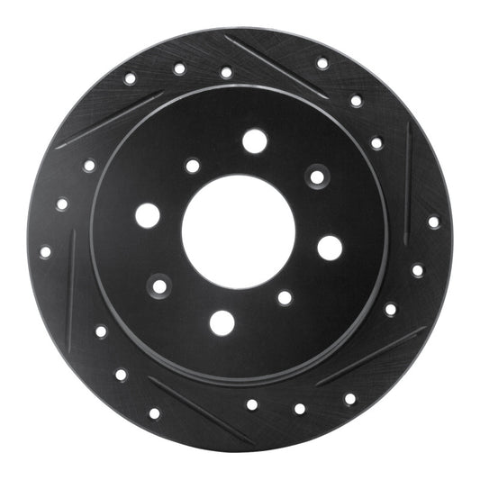 R1 Concepts D&S Rear Drilled & Slotted Rotor | Acura Integra/RSX (88-01) (ECB-59014R)