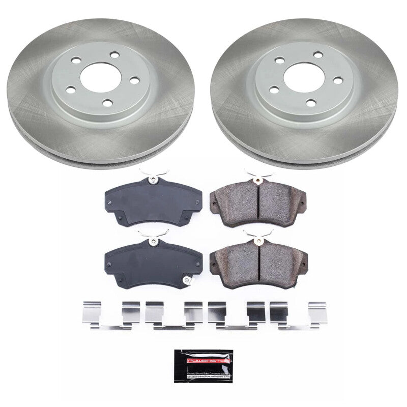 PowerStop 01-10 Chrysler PT Cruiser Front Semi-Coated Rotor Kit (SC1704)