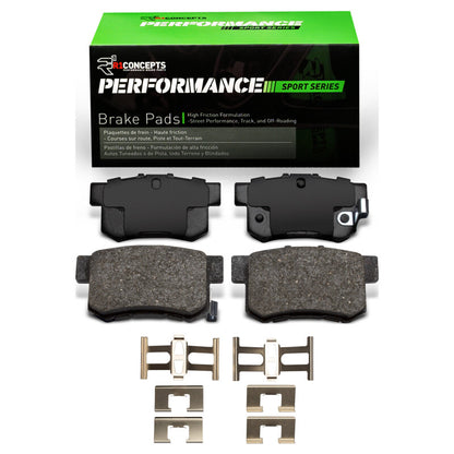 R1 Concepts Rear Perf Sport Pads w/HW | Honda S2000 (00-13) (2115-0537-03)
