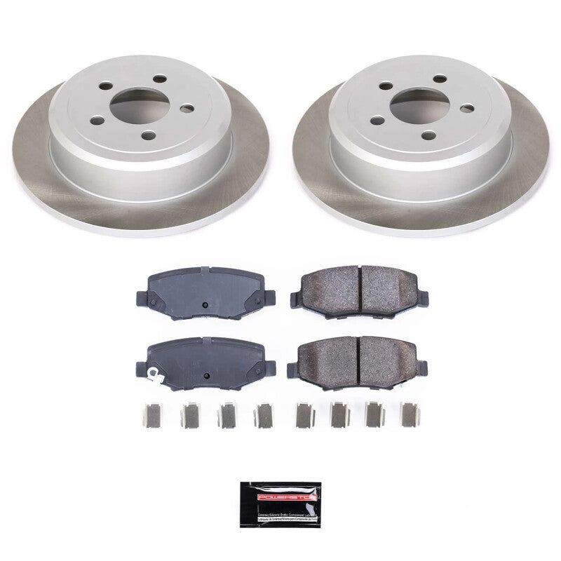 PowerStop 08-12 Jeep Liberty Rear Semi-Coated Rotor Kit (SC3046)
