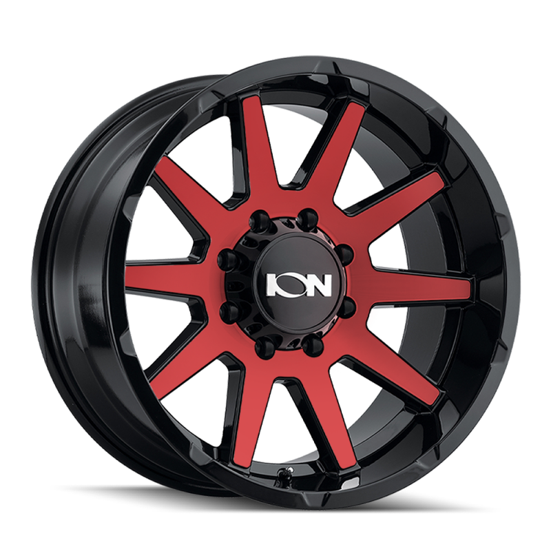ION Wheels Type 143 Gloss Black/Red Machined | 20x9" +18mm | 8x170mm Wheel