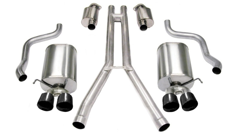 CORSA Sport / 2.5 in Cat-Back DRE 3.5 in Twin Tips | 2004-2008 Cadillac XLR 4.6L (14156)