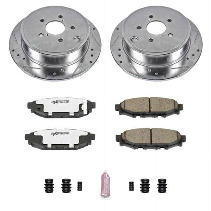 Power Stop Z26 Street Warrior Brake Kit - Rear | 08-14 Subaru WRX / 09-13 Forester XT (K4631-26)
