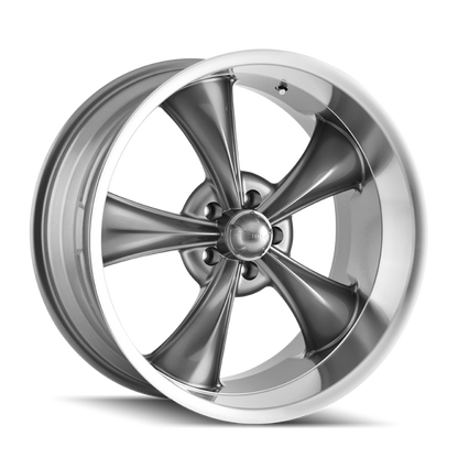 (set of 4) Ridler Wheels 695 Gloss Grey Machined | 20x10" +0mm | 5x127mm Wheels