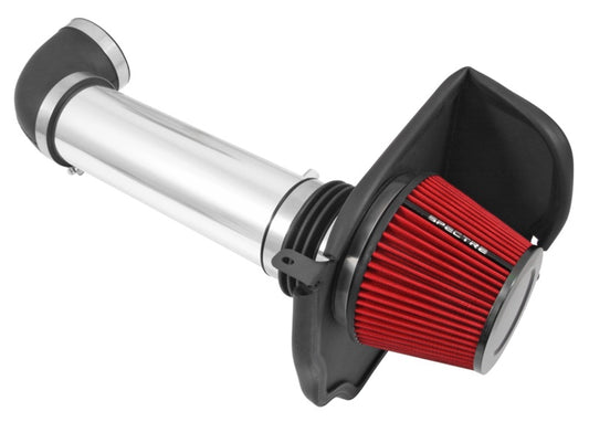 Spectre 11-17 Dodge Challenger/Charger 5.7L V8 Air Intake Kit - Polished w/Red Filter | Dodge Challenger/Charger (11-17) (9036)