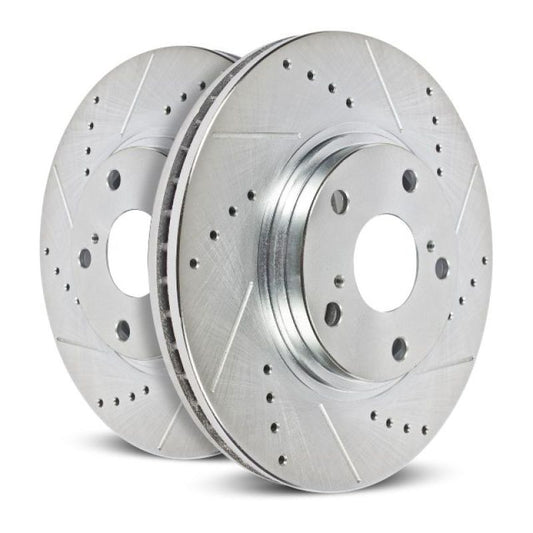 PowerStop Drilled & Slotted Front Right Rotor | BMW 750i xDrive (10-15) (EBR1219XR)