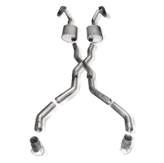 Stainless Works 2.5in Stainless Exhaust with X-Pipe | Chevrolet Camaro (67-69) (CA676925CSAR)