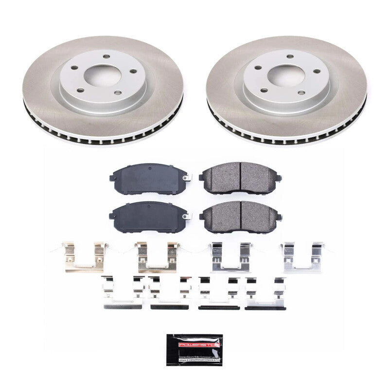 PowerStop 07-12 Nissan Sentra Front Semi-Coated Rotor Kit (SC5217)
