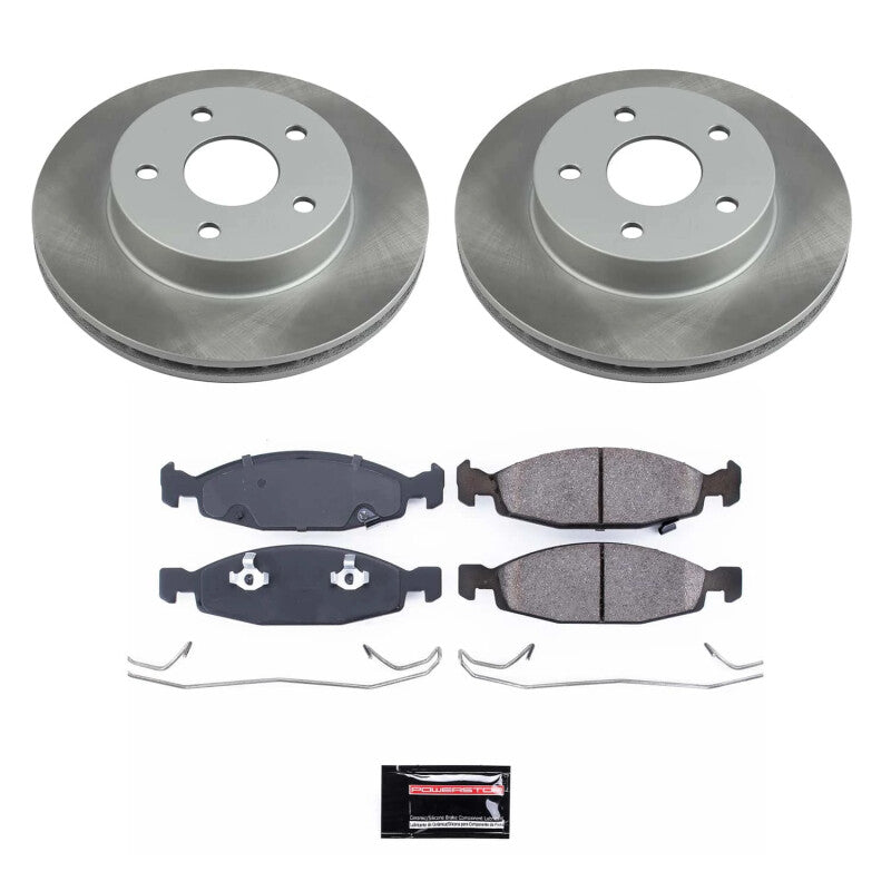 PowerStop 99-02 Jeep Grand Cherokee Front Semi-Coated Rotor Kit (SC2147)