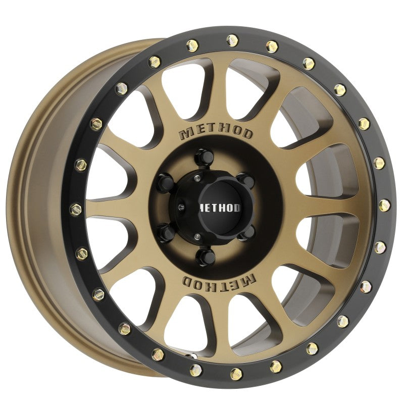 Method MR305 NV Bronze - Matte Black Lip | 18x9" +0mm | 6x135mm Wheel