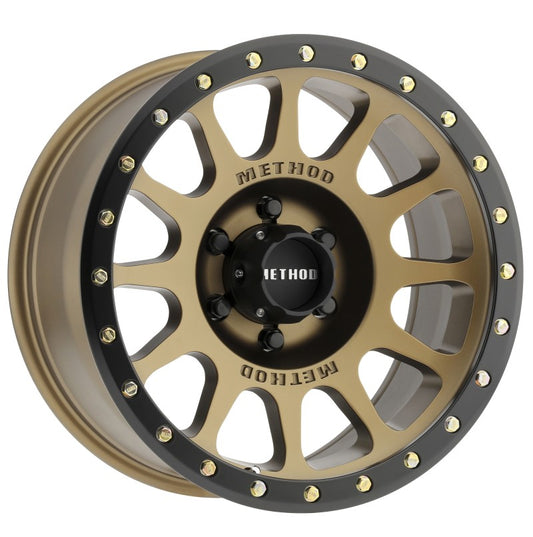 Method MR305 NV Bronze - Matte Black Lip | 18x9" +0mm | 6x135mm Wheel