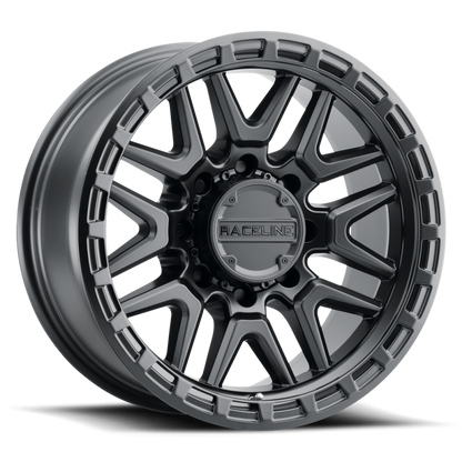 Raceline 953 Krank Satin Black | 17x9" -12mm | 6x139.7mm Wheel
