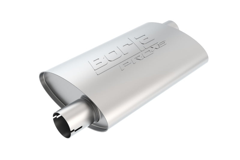 Borla Pro-XS Oval Muffler | Universal 2.25in Inlet/Outlet Offset (400489)