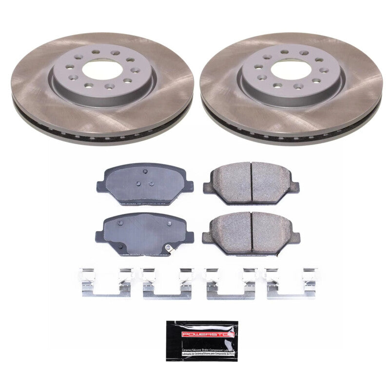 PowerStop 18-21 GMC Terrain Front Semi-Coated Rotor Kit (SC7661)
