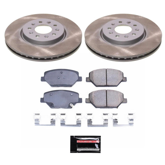 PowerStop 18-21 GMC Terrain Front Semi-Coated Rotor Kit (SC7661)