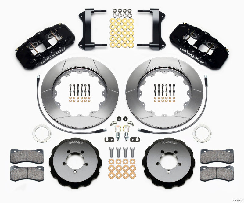 Wilwood AERO6 14.00" Front Hat Kit w/ Lines | Subaru WRX (99-12) (140-12876)