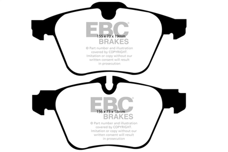 EBC Greenstuff Front Brake Pads | 2016-2018 Volvo S60 2.0L Turbo