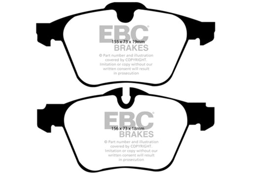 EBC Greenstuff Front Brake Pads | 2016-2018 Volvo S60 2.0L Turbo