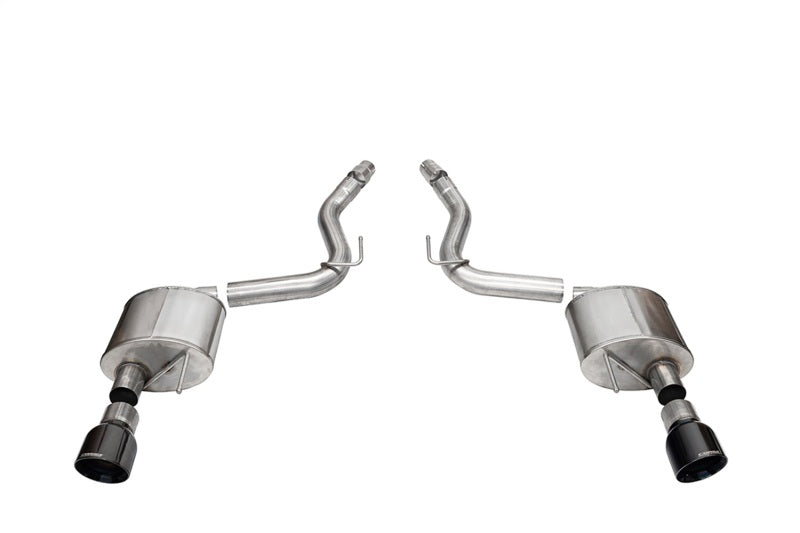 CORSA Sport, Touring / 3.0 in Axle-Back 4.5 in Slash Tips | 2024 Mustang GT Coupe (21252, 21256)