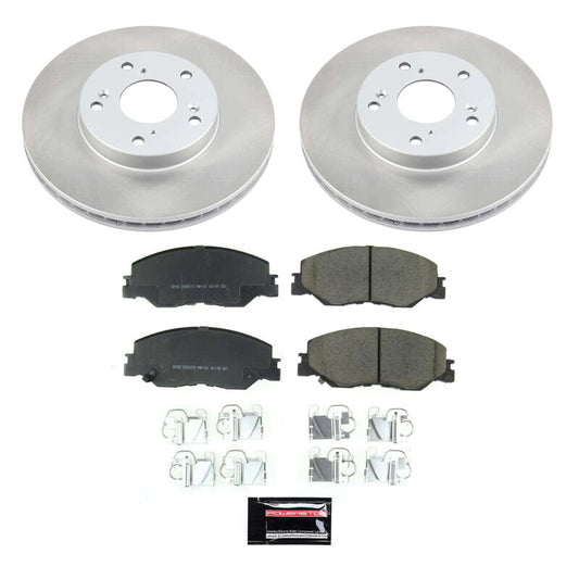 PowerStop 19-22 Honda Insight Front Semi-Coated Rotor Kit (SC8318)