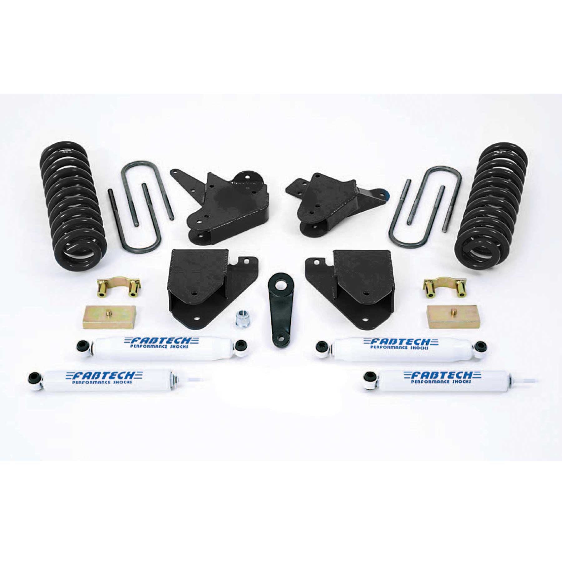 Fabtech 6in Basic Suspension System w/ Performance Shocks | Ford F250/350 2WD w/7.3L Diesel (99-00) (K2099)