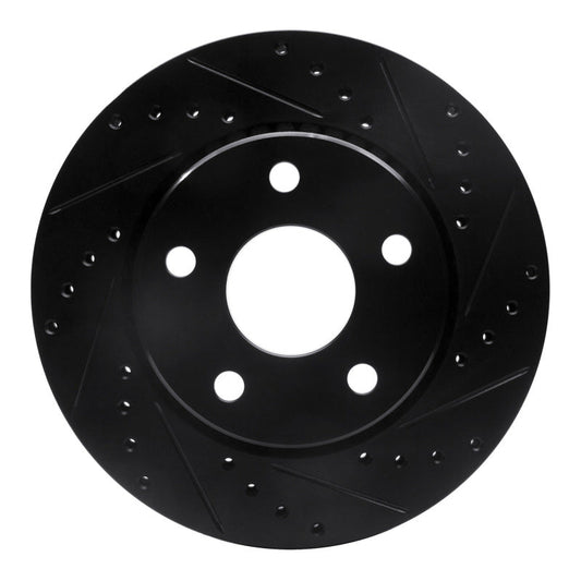 DFC D&S Black Brake Rotor (FRONT RIGHT): Jeep Wrangler (07-18)