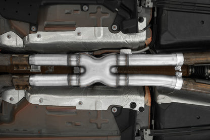 MBRP 2.5in Resonator Delete X-Pipe | Ford Mustang 15-23 / Mach-E 20-26 (S7213AL)