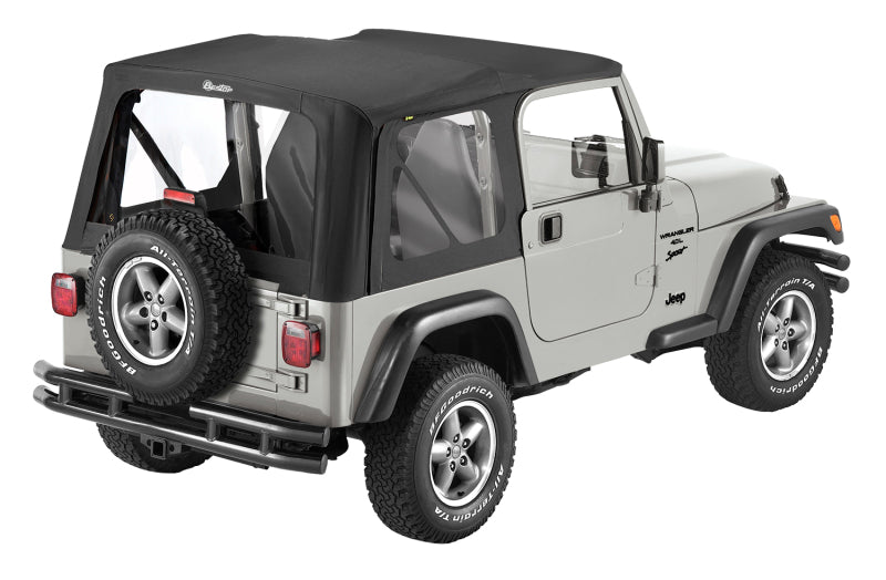 Bestop 79122-01 A-Top Replace TJ Sailcloth Clear Windows No Doors For Jeep Wrangler 97-02