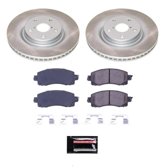 PowerStop 19-22 Subaru Forester Front Semi-Coated Rotor Kit (SC8481)