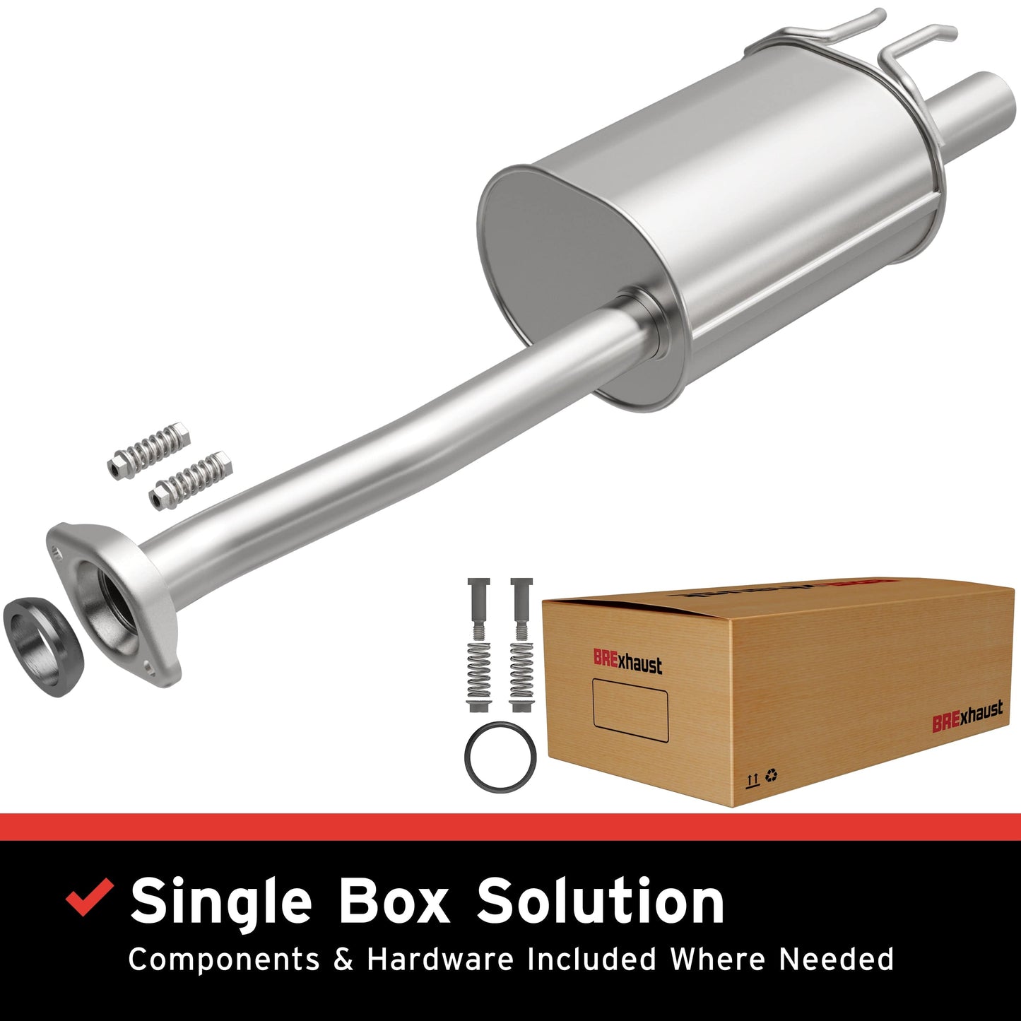 BRExhaust 2006-2011 Honda Civic 2.0L Direct-Fit Muffler Kit