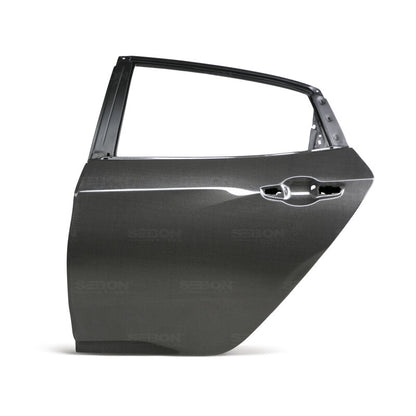Seibon OE Style Gloss Carbon Fiber Rear Doors | Honda Civic (17) (DD17HDCVR-R)