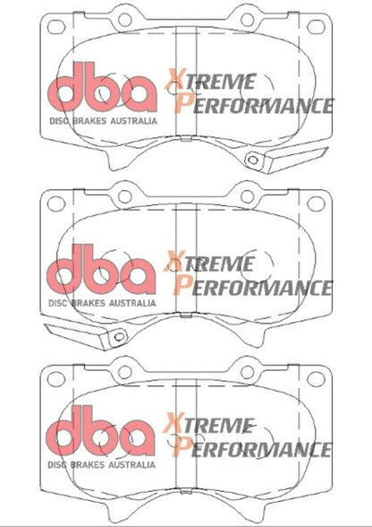 DBA XP650 Front Xtreme Performance Front Brake Pads | Toyota Tacoma (15) (DB1482XP)