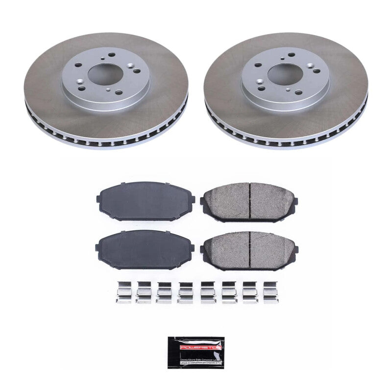 PowerStop 99-04 Honda Odyssey Front Semi-Coated Rotor Kit (SC2299)