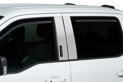 Putco Element Chrome Window Visors | Ford F-150 Super Cab (480027)