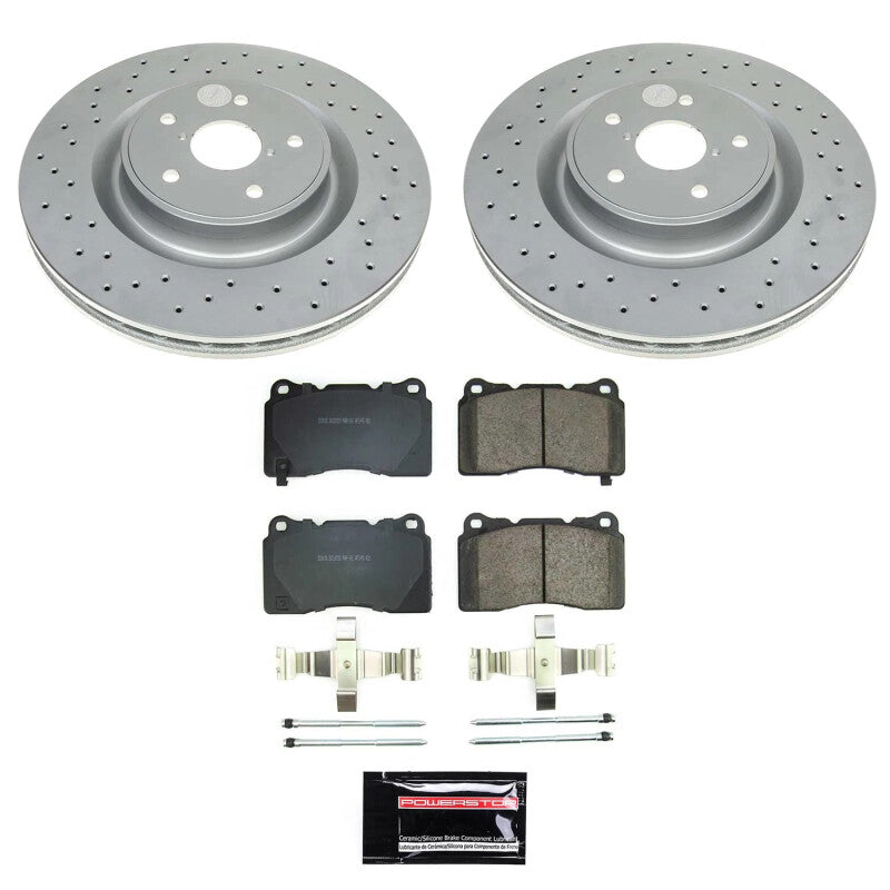 PowerStop Z17 Coated Brake Kit | Subaru WRX (21) (CRK9080)