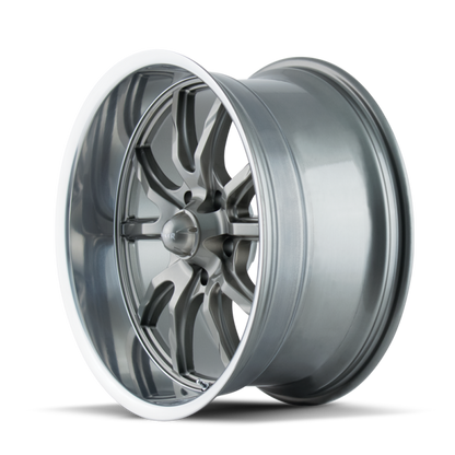 Ridler Wheels 650 Gloss Grey Polished | 20x10" +0mm | 5x127mm Wheel