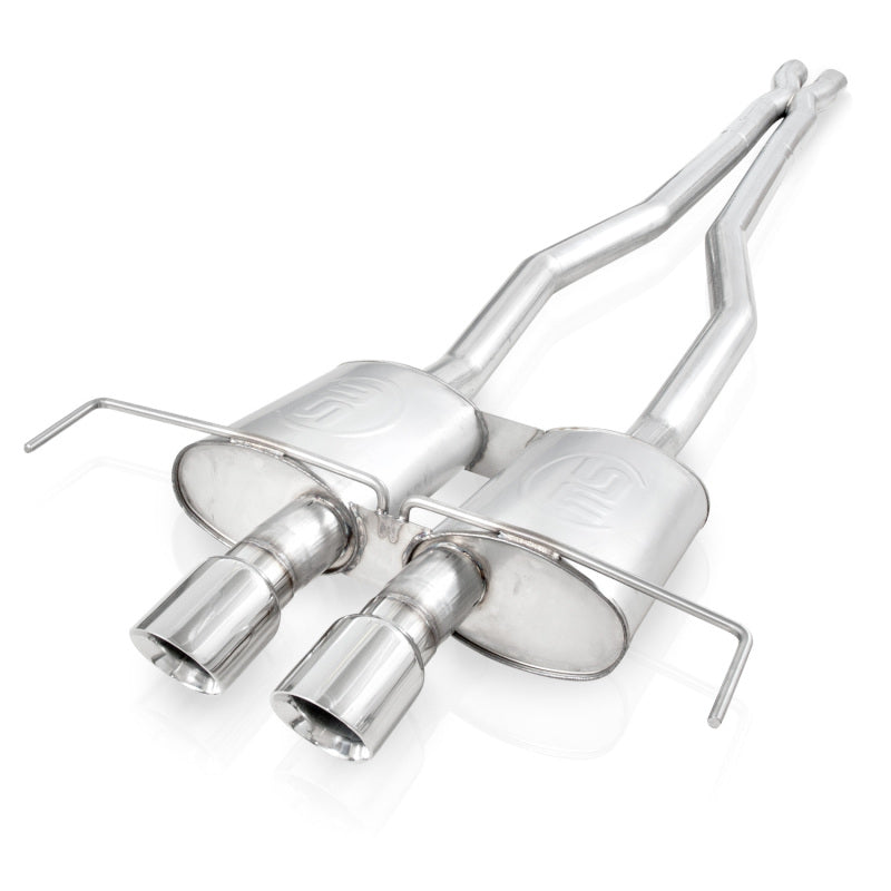 Stainless Works 3in Catback System X-Pipe Chambered Mufflers 4in Tips | Cadillac CTS-V Coupe (09-15) (CTSVCPCBHDR)